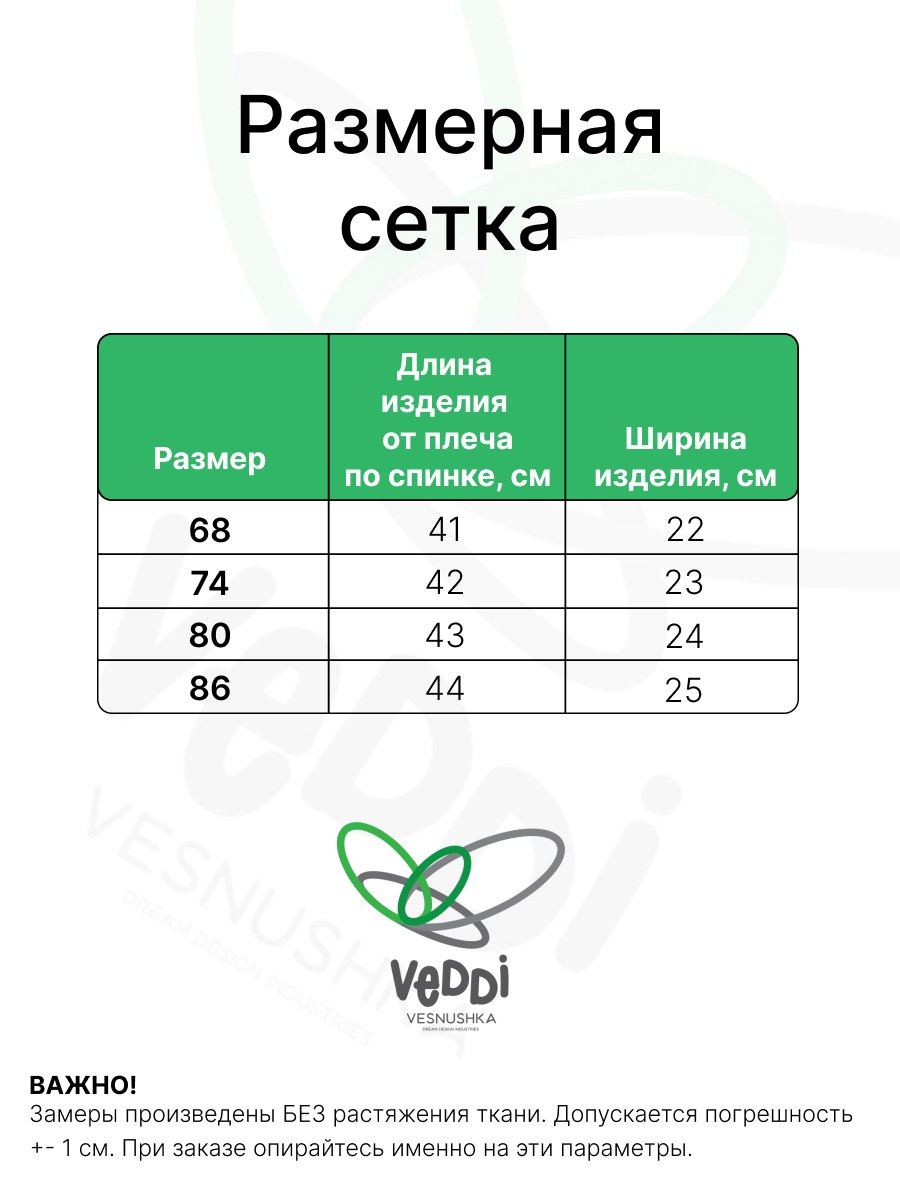 Боди VEDDI 079к-21-голубой/зайка - фото 4