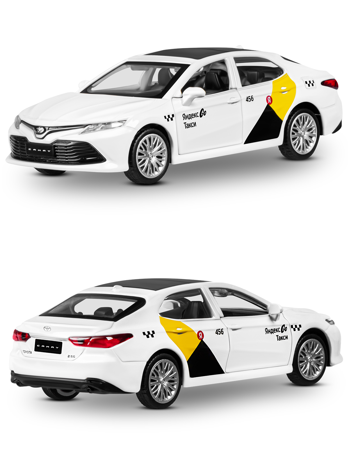 Автомобиль Яндекс GO Toyota Camry Такси 1:43 JB1251484 - фото 17