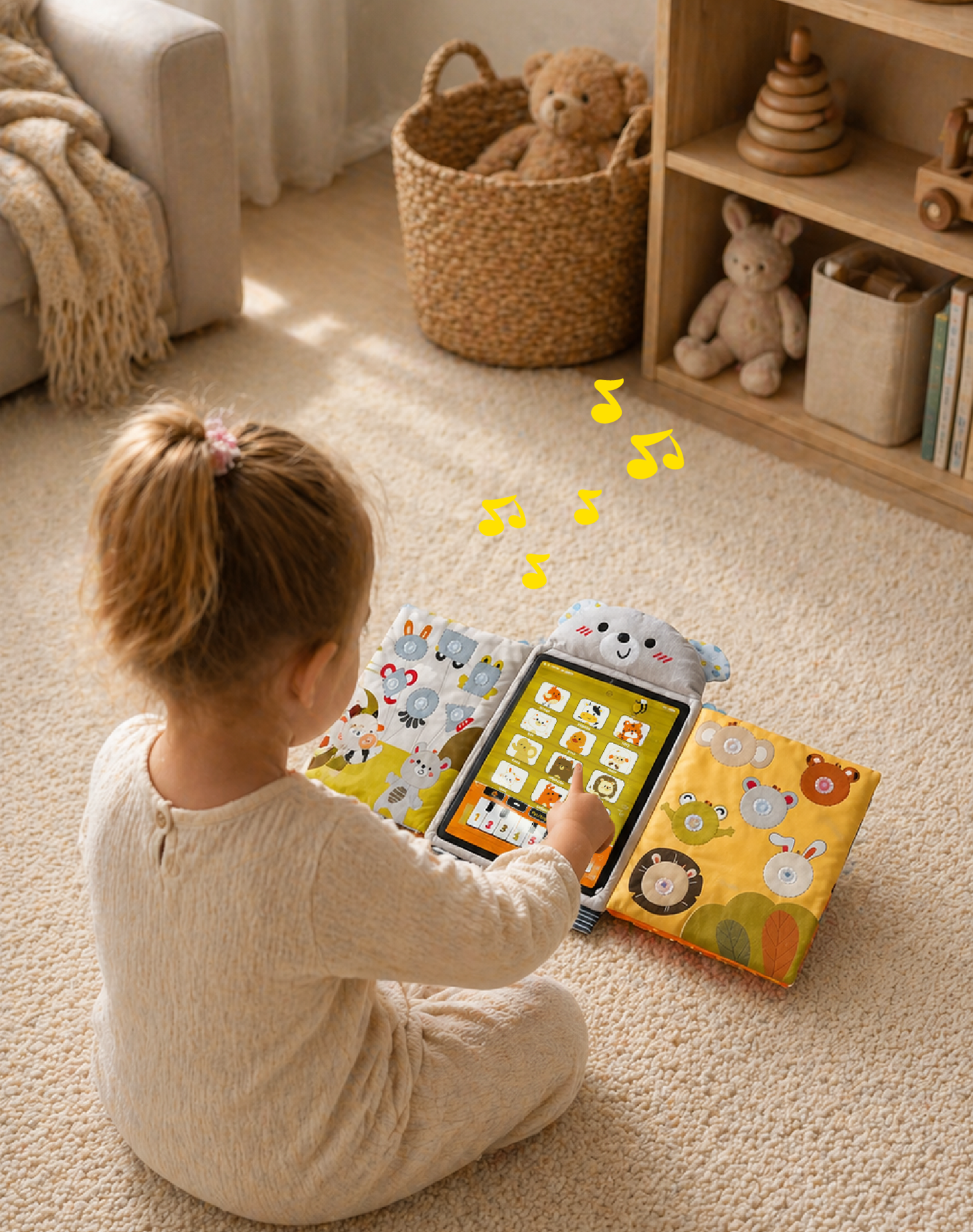 Игрушка BabyGo планшет Книжка-Мишка - фото 4