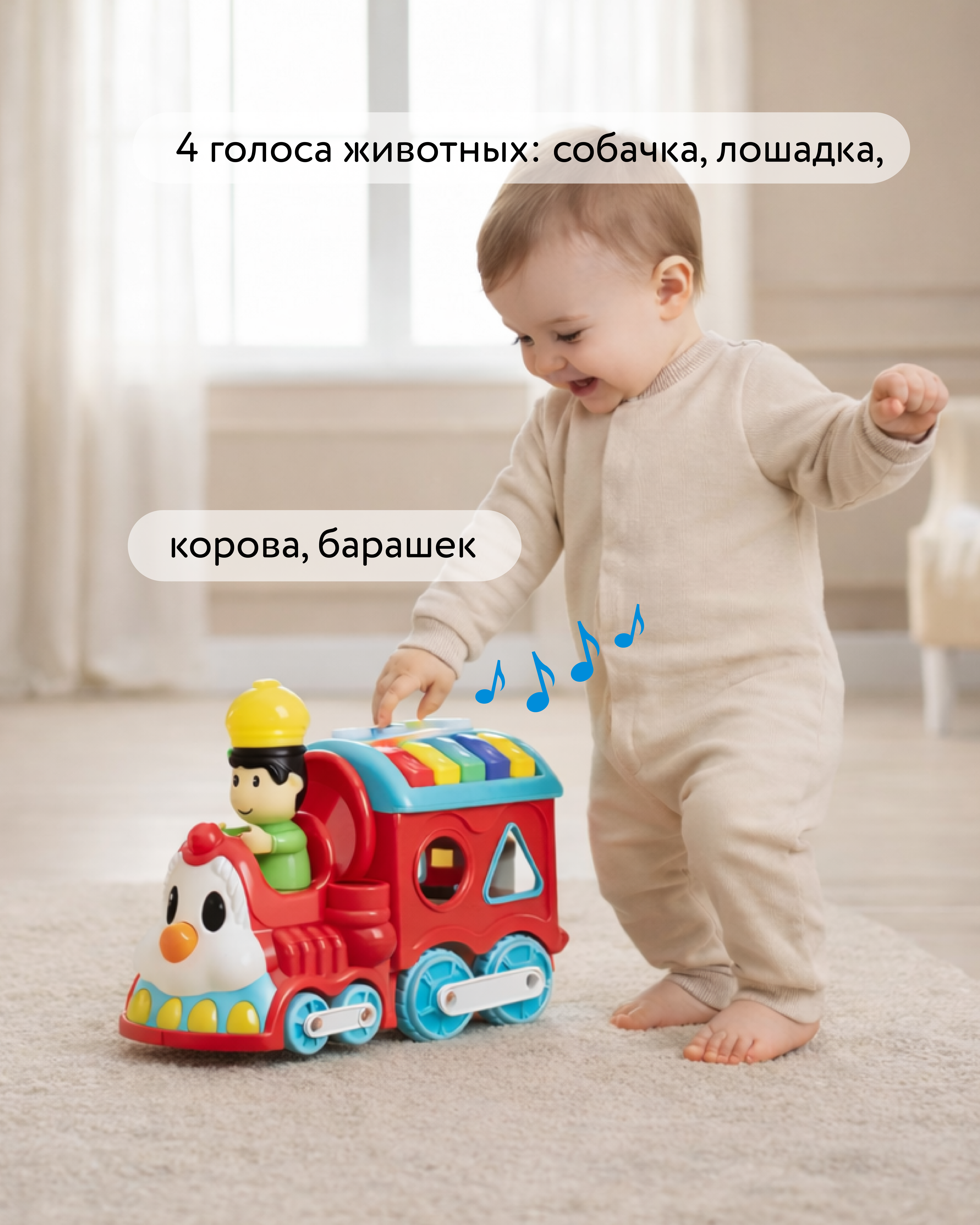 Игрушка BabyGo сортер Паровоз - фото 3