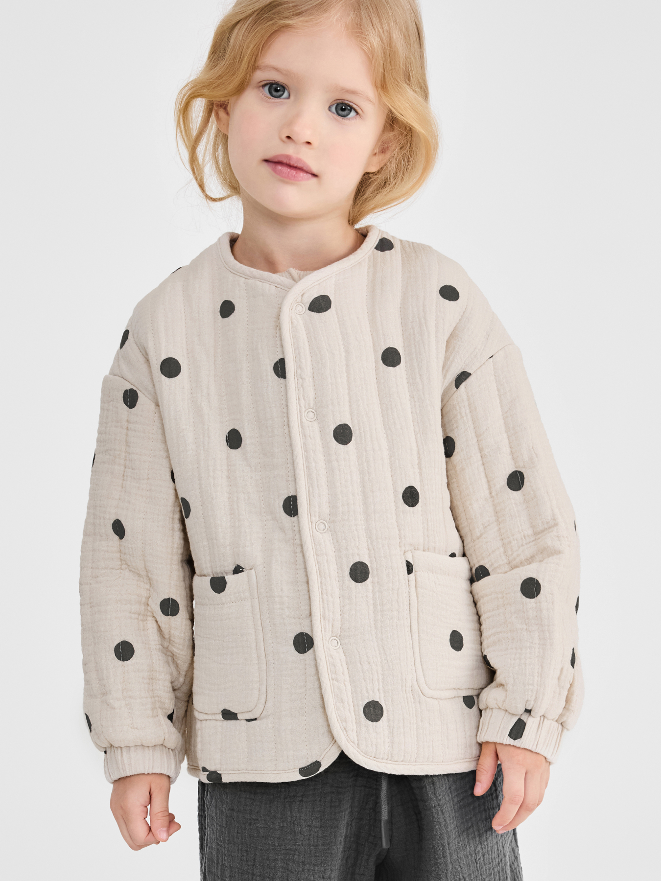 Куртка Happy Baby 88270-1_beige with dots - фото 1