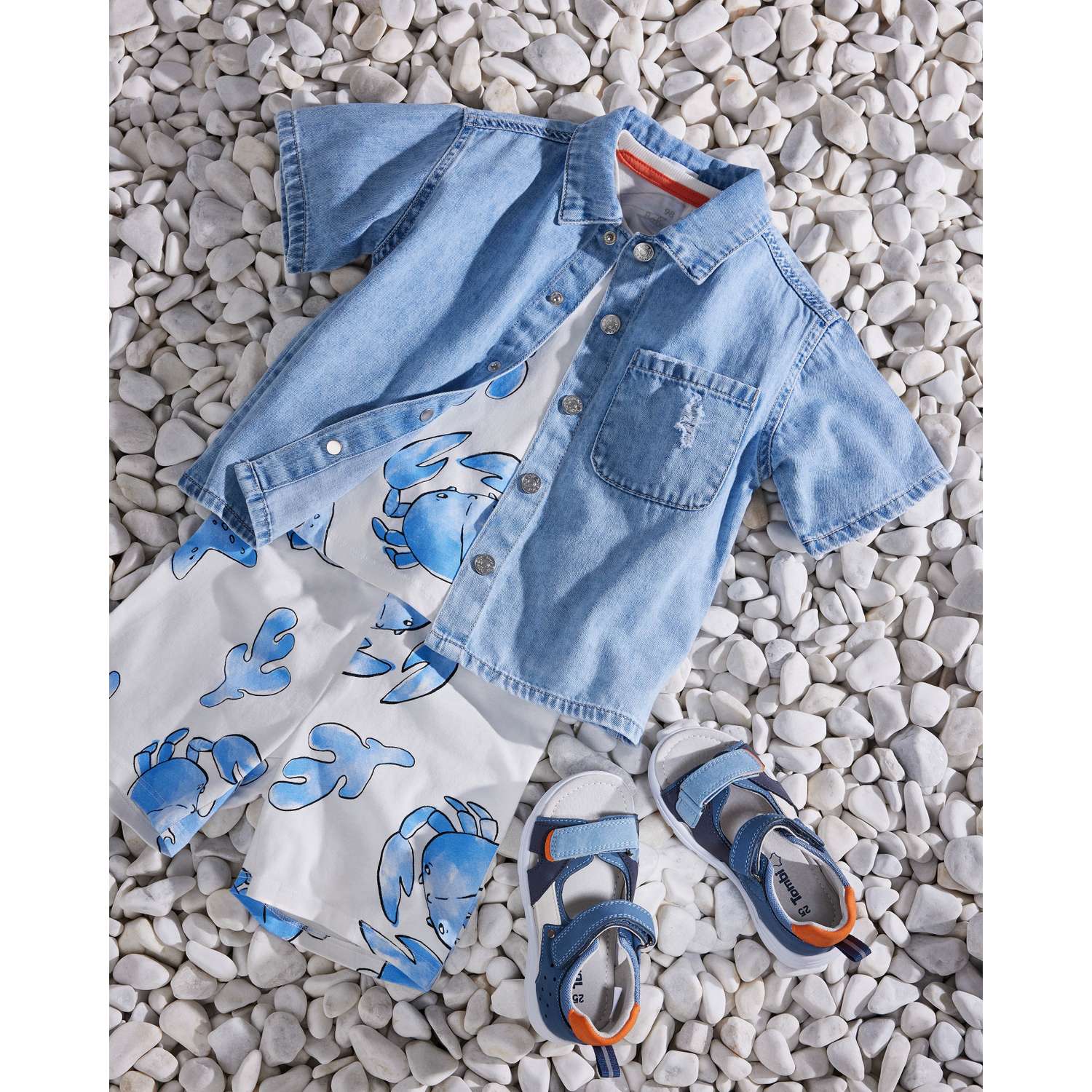 Джинсовая рубашка Baby Go Trend S25BT-2BD01ib-55 - фото 6