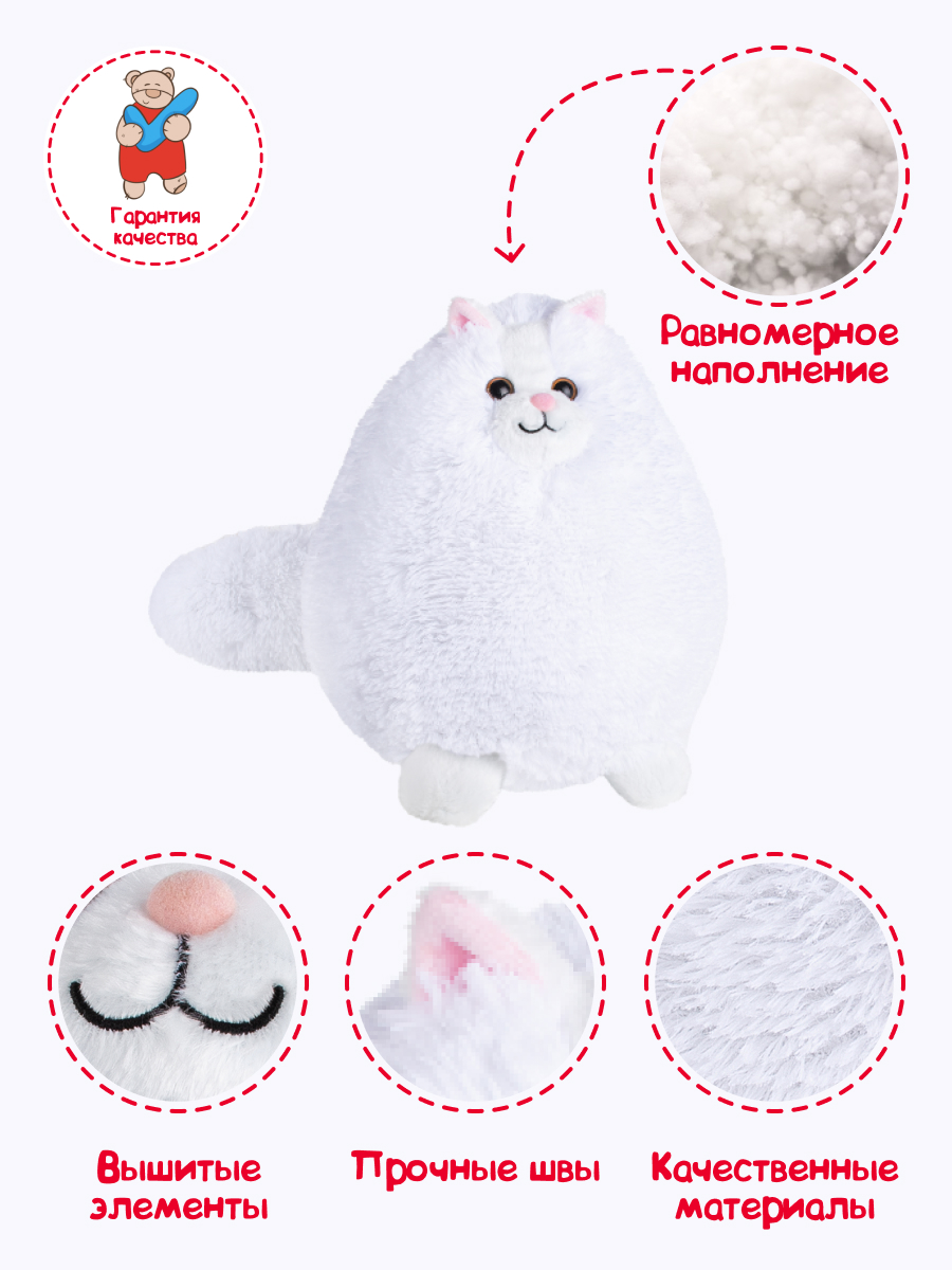 Игрушка мягкая Fancy котик 31 см - фото 6
