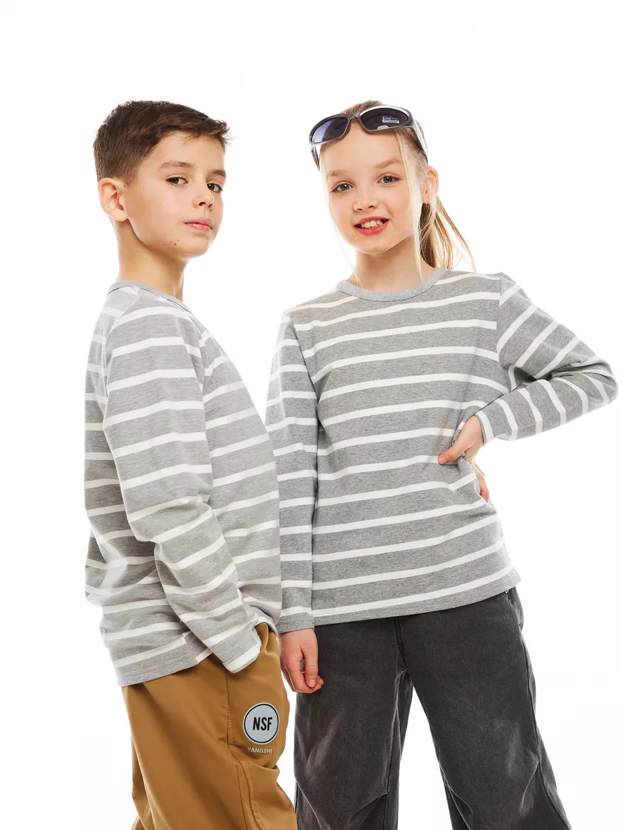Лонгслив Locality Kids ФТ008/gray - фото 2