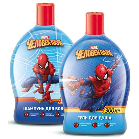Набор средств Человек-Паук (Spider-man) шампунь и гель для душа 600 мл