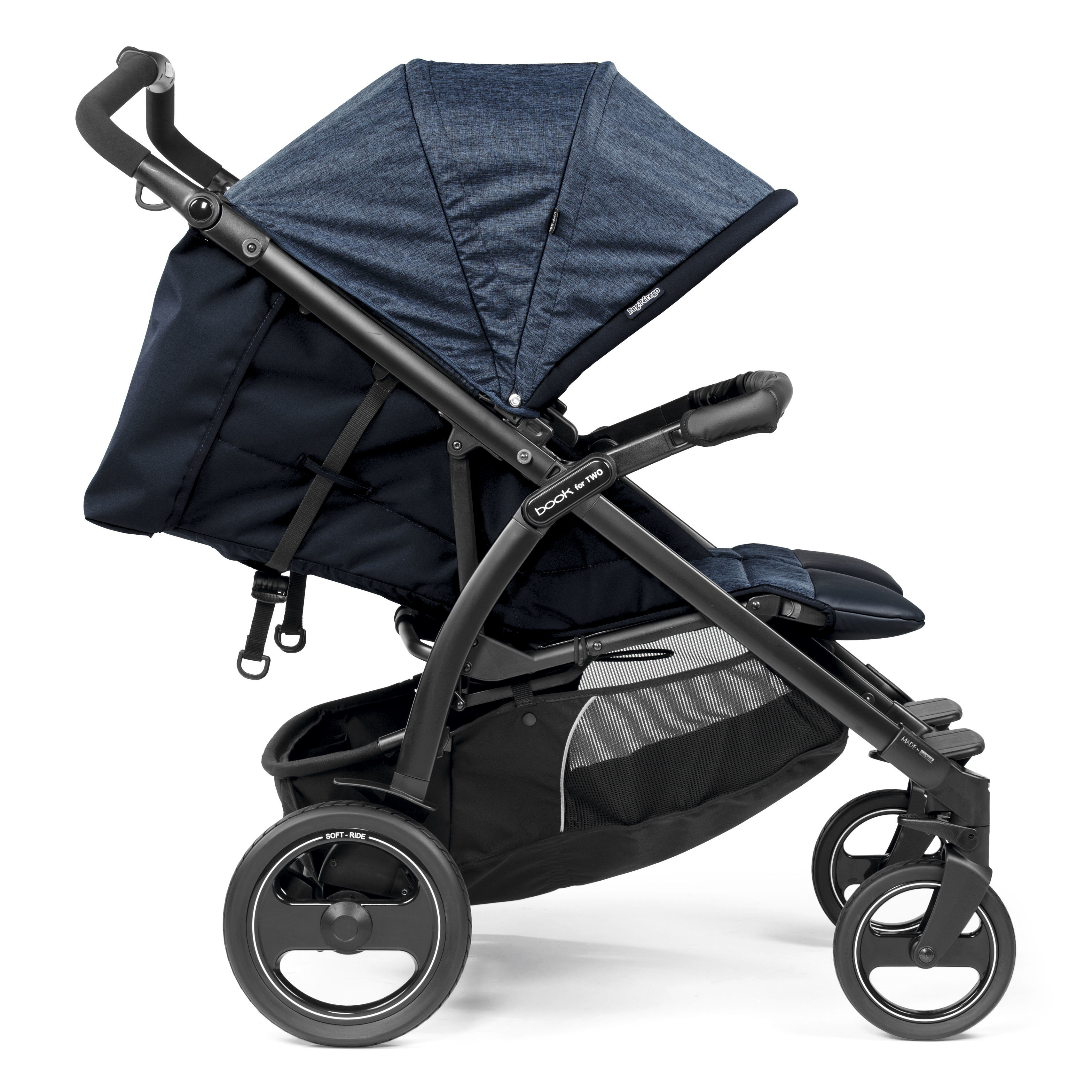 Коляска прогулочная Peg-Perego Book For Two Indigo - фото 3