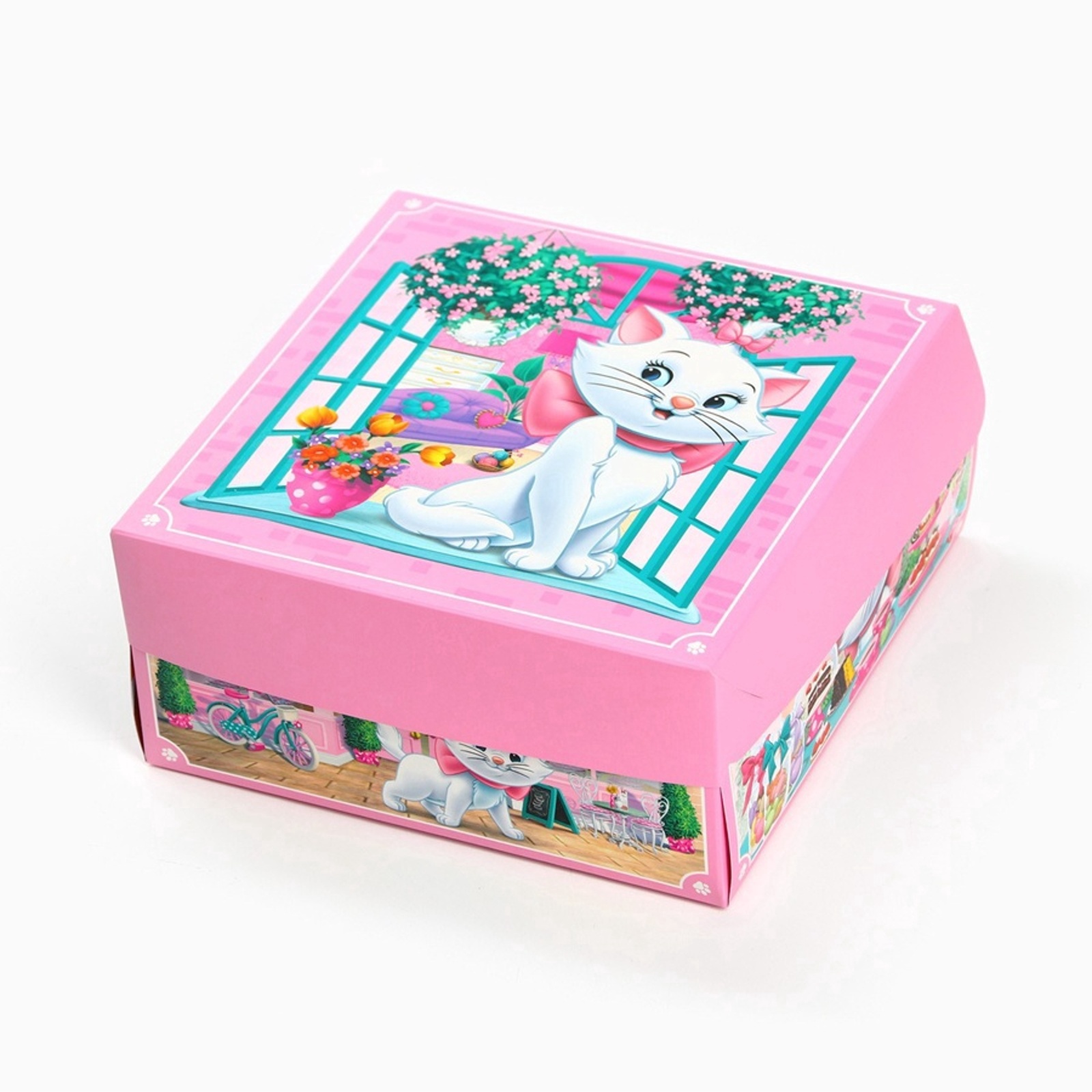 Коробка подарочная Disney с 3Д Кошки 15 х 15 х7 см - фото 3