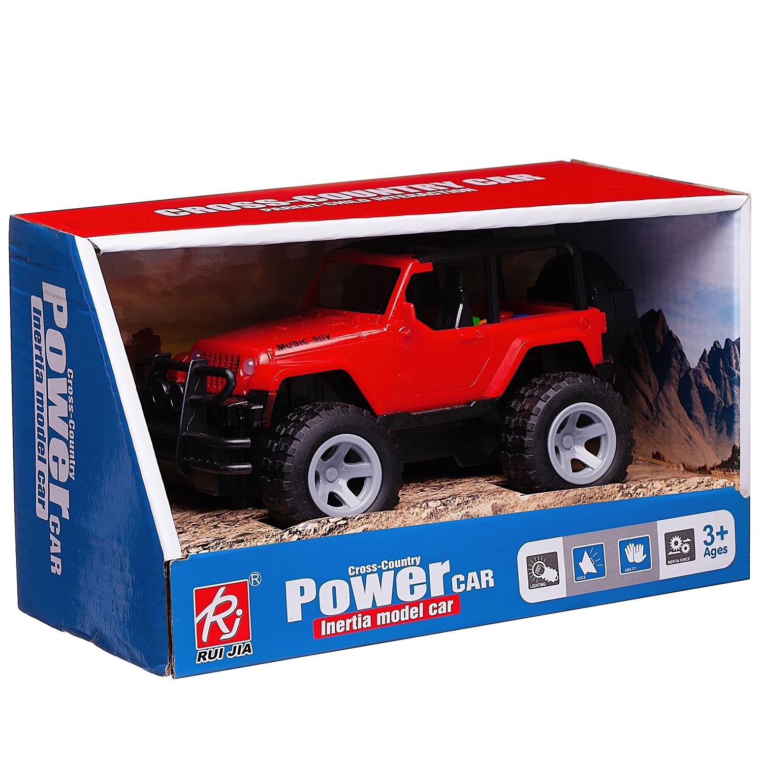 Внедорожник Junfa Jeep R6686A/красная - фото 2