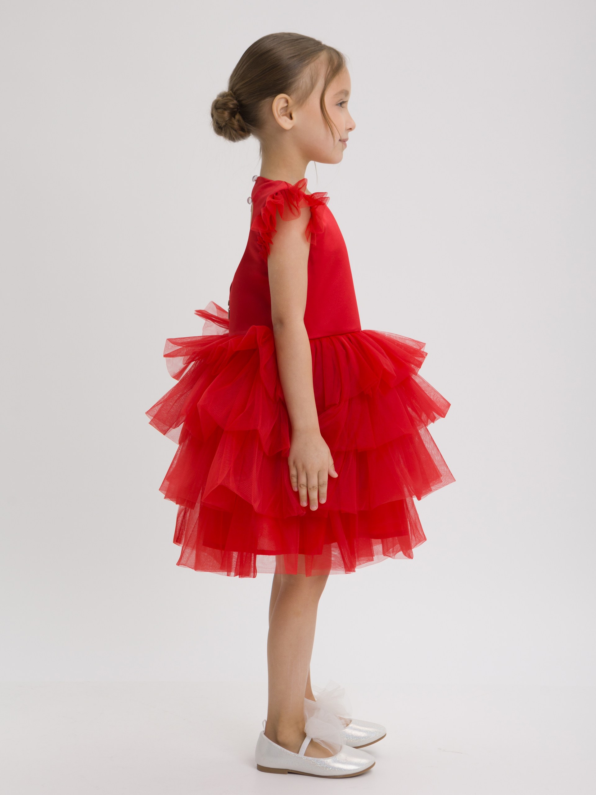 Платье LELUkids 1231.24_зефирка_красный - фото 4