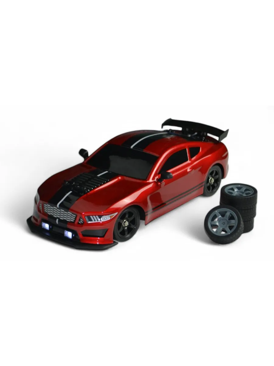 Изображение товара Машинка Ford Mustang 1:16 4WD HuangBo Toys с дрифт-эффектами Изображение товара Машинка Ford Mustang 1:16 4WD HuangBo Toys с дрифт-эффектами