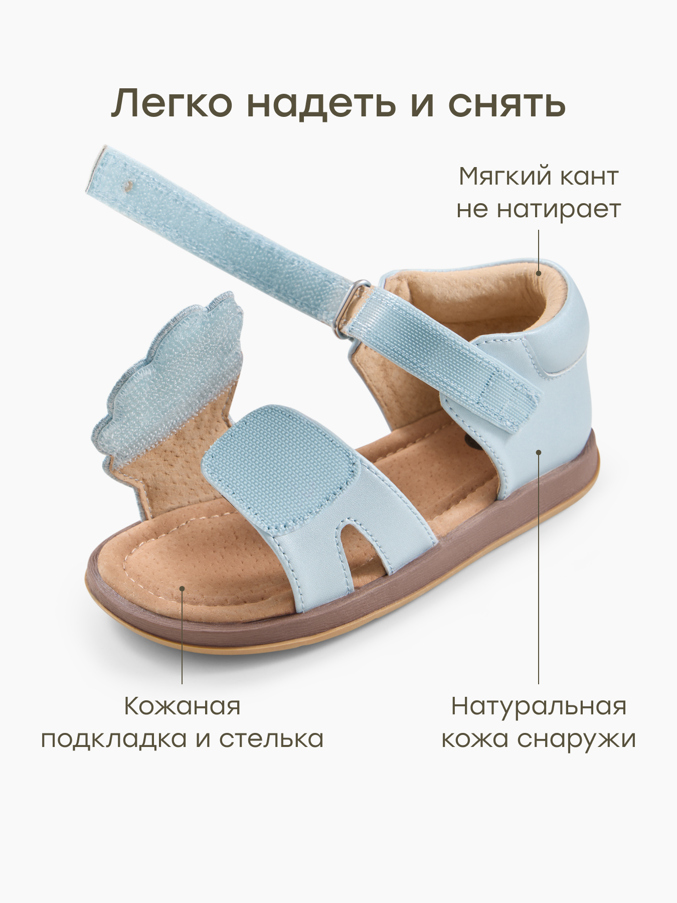 Сандалии Happy Baby 86684_blue - фото 4