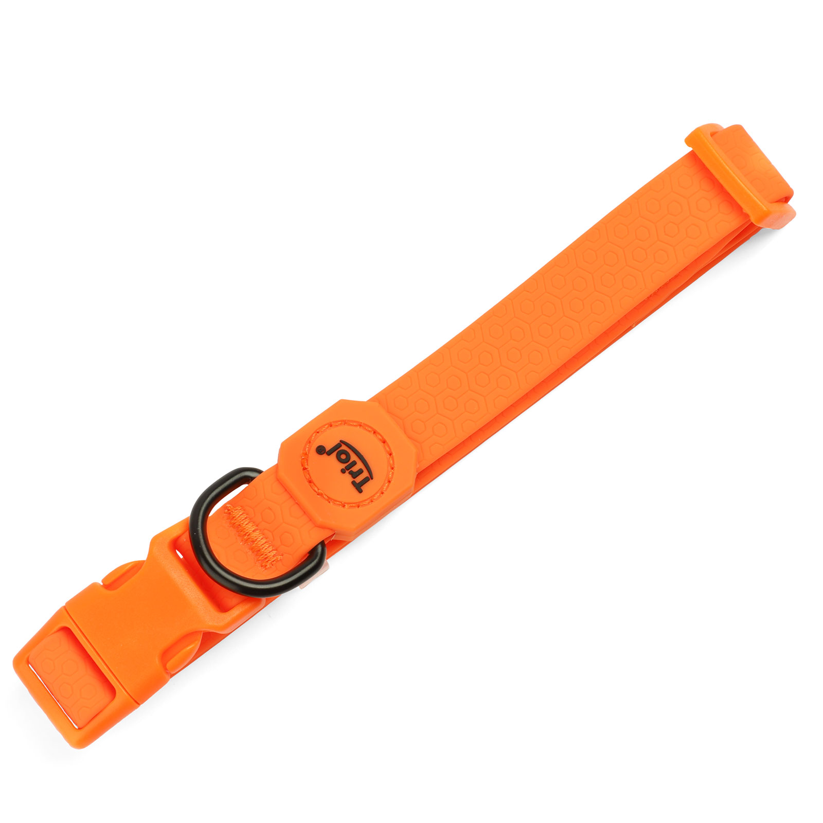 Ошейник для животных Triol Матрица из биотана M 34-49*2см Оранжевый - фото 2