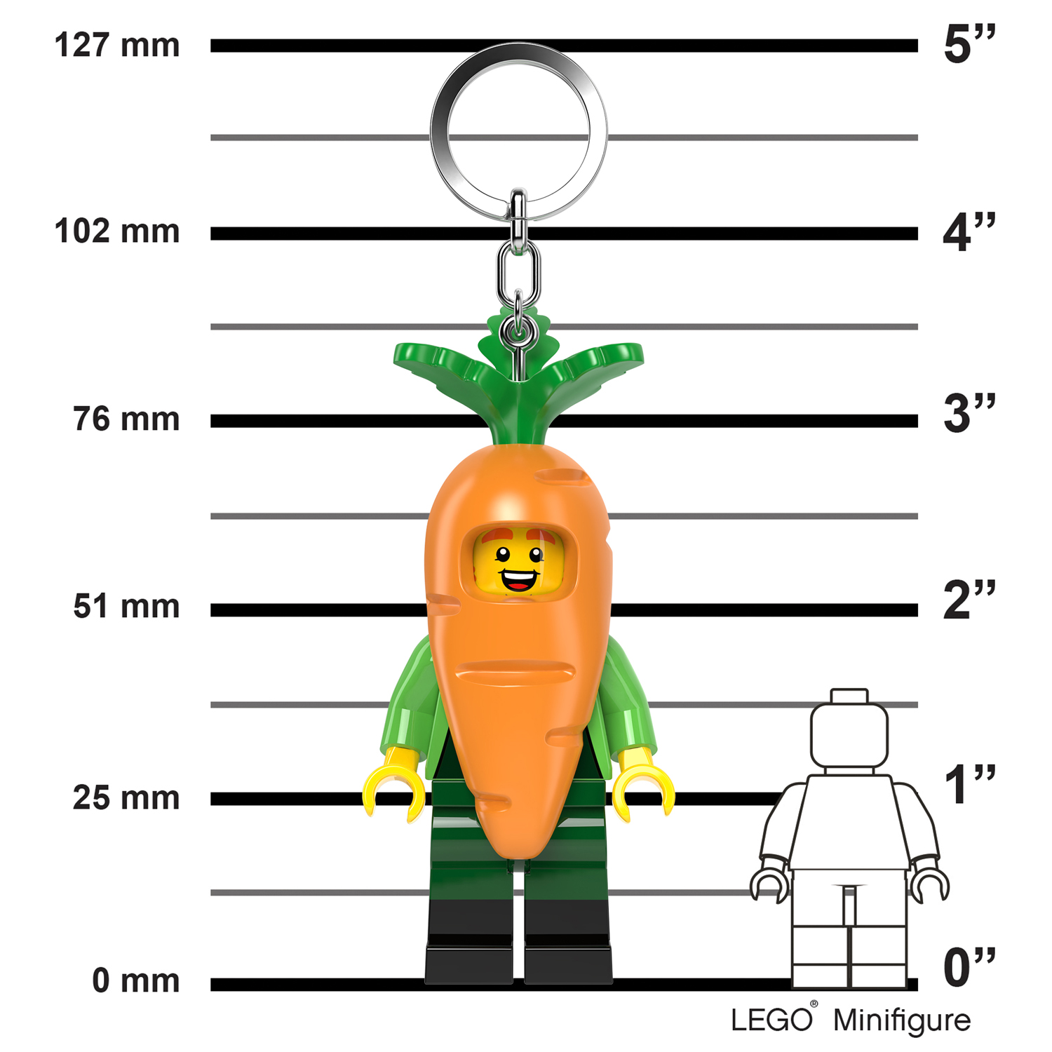 Брелок LEGO Minifigures - Человек-морковь 1 шт. - фото 6