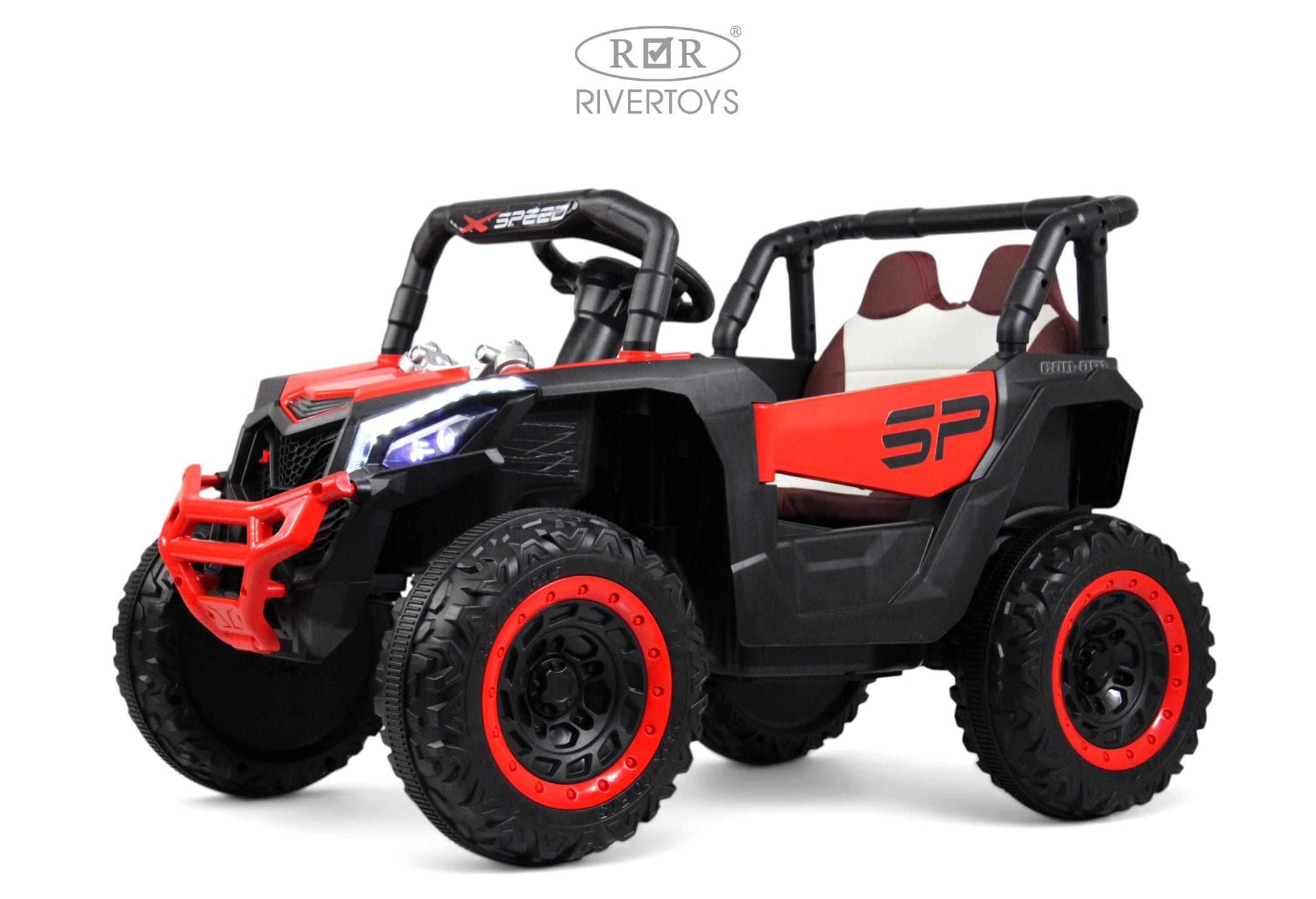 Электромобиль RIVERTOYS М303БХ-RED С пультом ДУ - фото 1