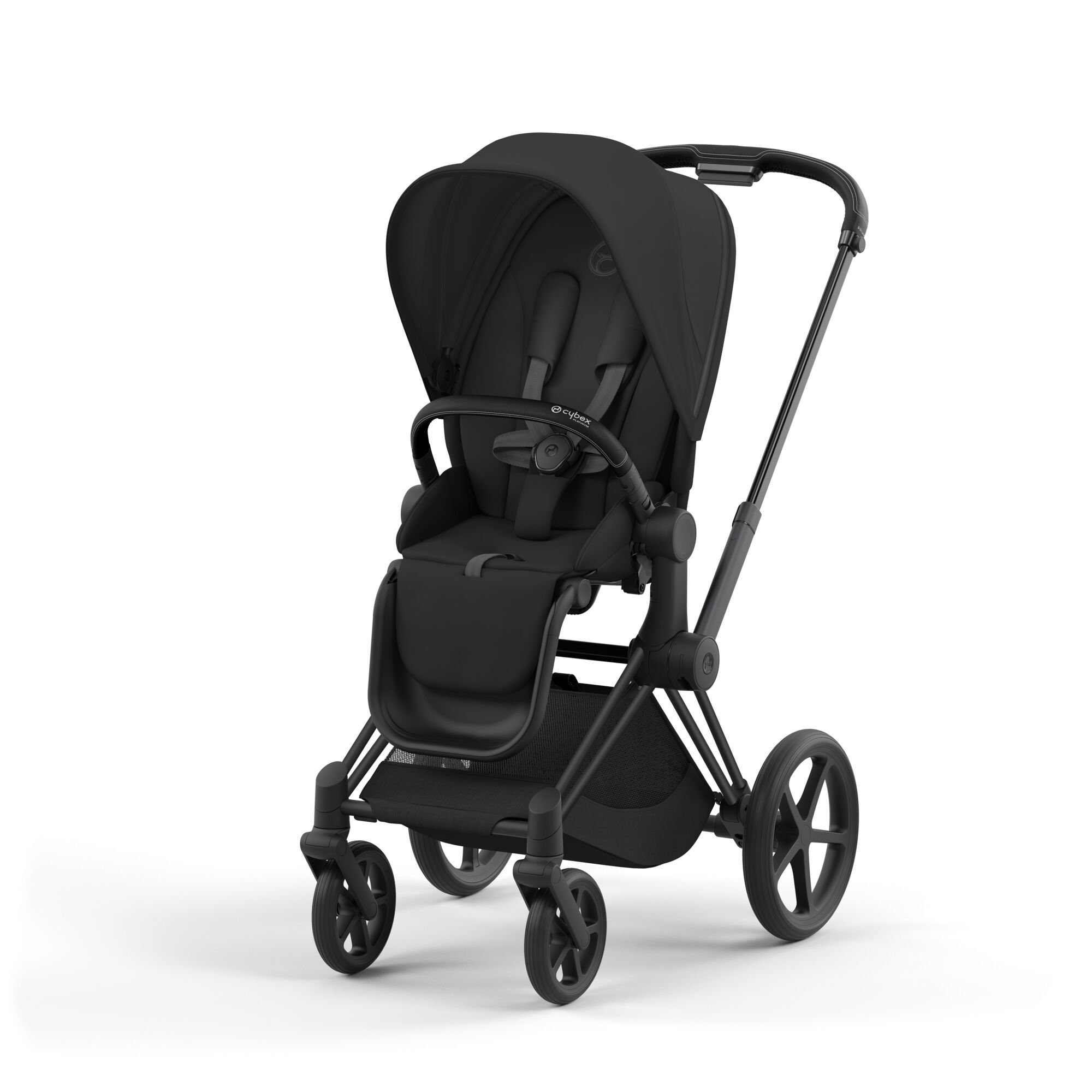 Коляска 2в1 Cybex Priam IV Matt Black черный - фото 2