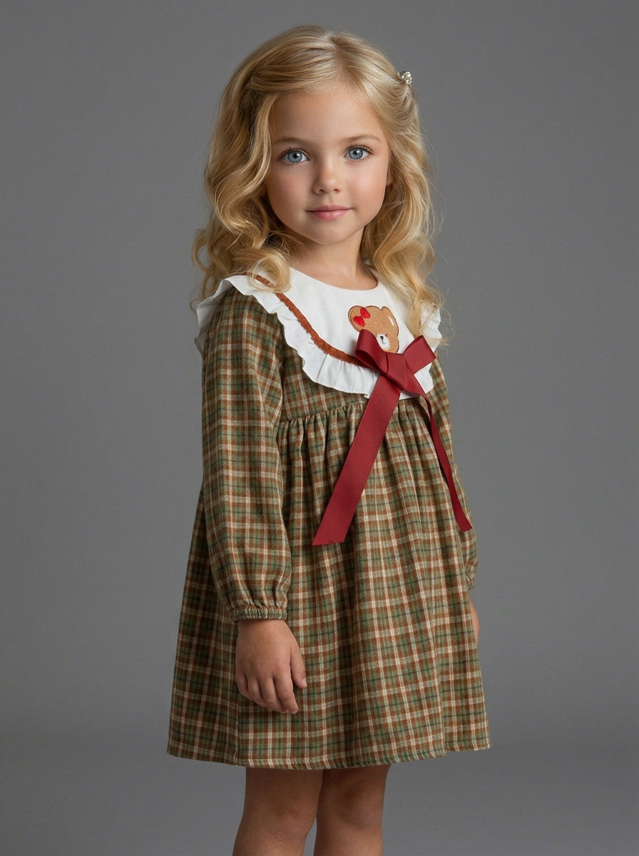 Платье KATARINAKIDS ПлКлетМишка - фото 8