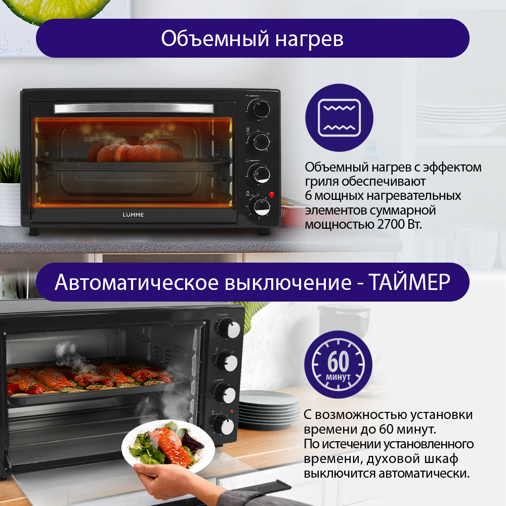 Духовой шкаф LUMME черный жемчуг - фото 4