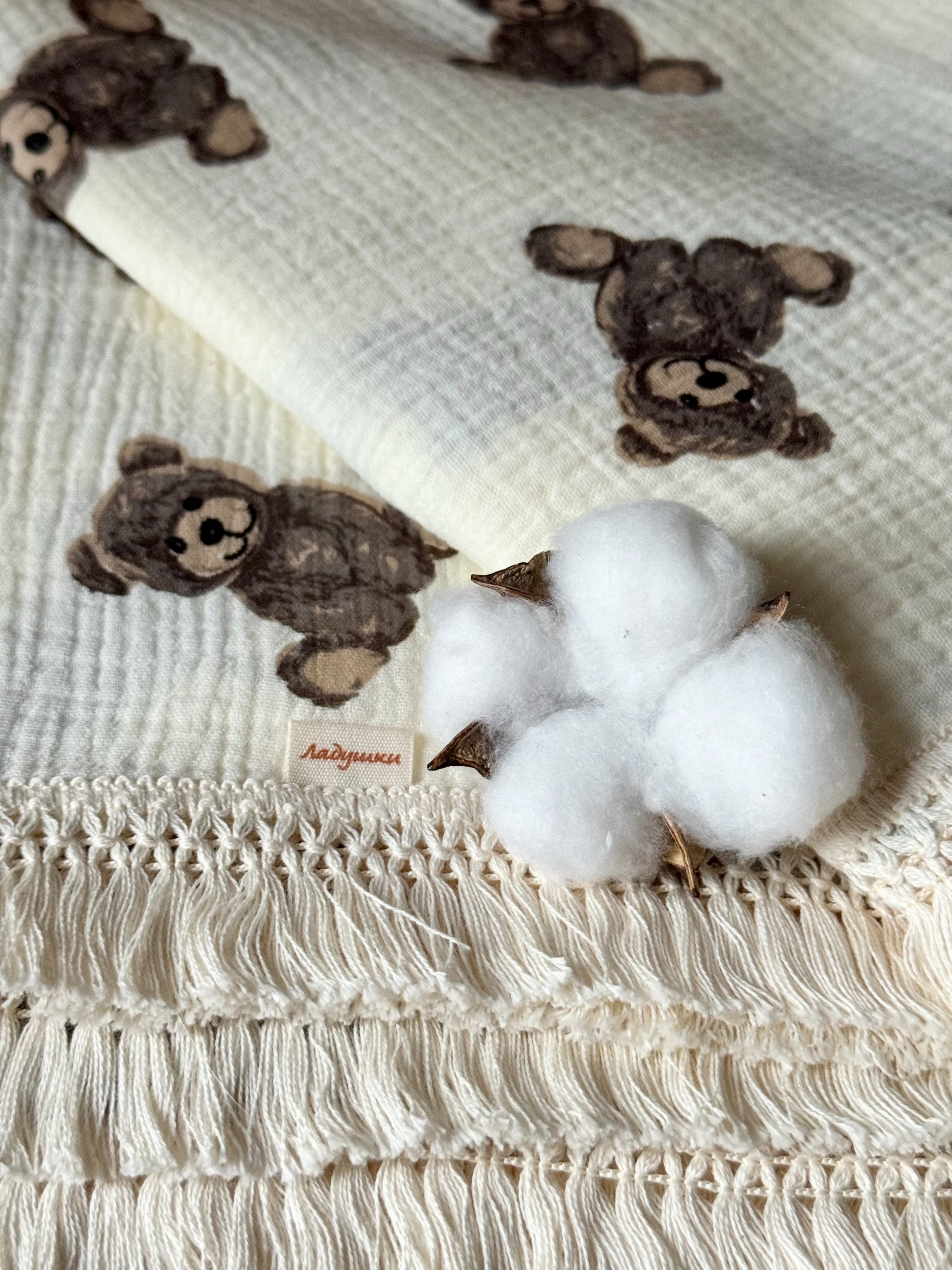 Плед Ладушки муслиновый 100 x 130 см муслин - фото 4