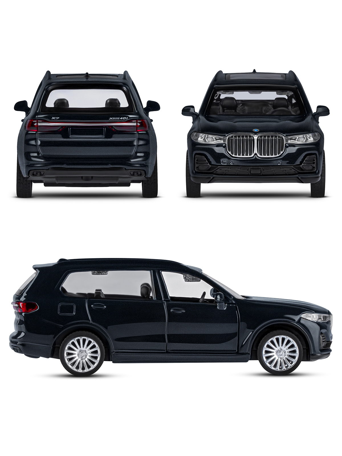 Внедорожник АВТОпанорама BMW X7 1:44 JB1251256 - фото 5