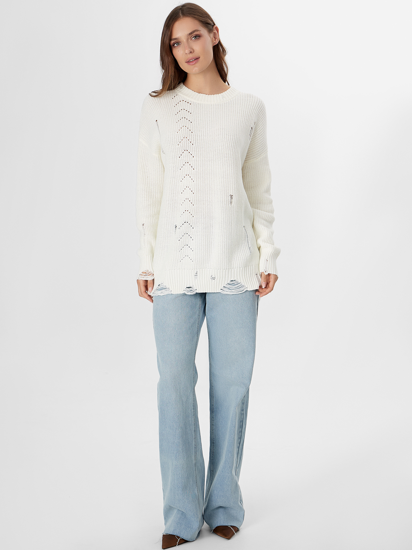 Джемпер Mark Formelle (Марк Формэль) 122632-1/молочный - фото 1