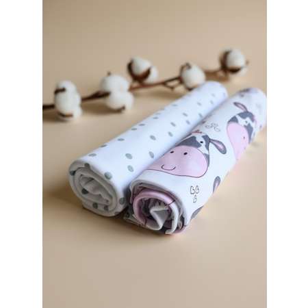 Пелёнка Bunnyphant трикотаж 90х120 см 2 шт.