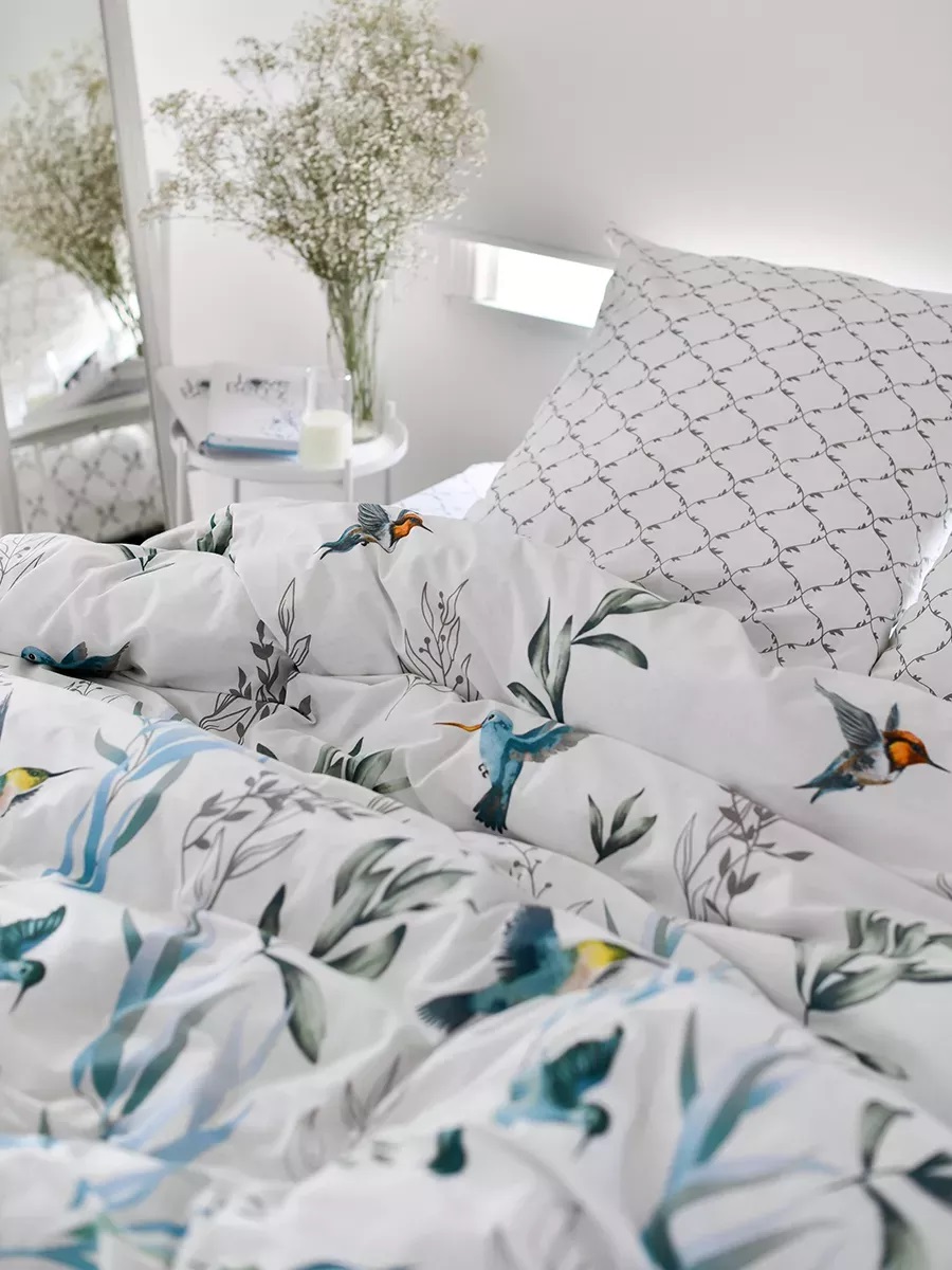 Постельное белье LOVEBERRY 1,5 спальный колибри - фото 4
