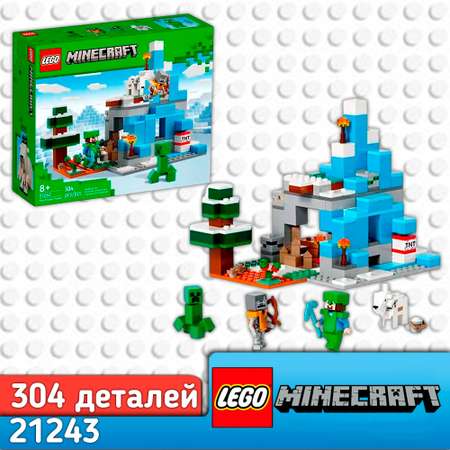 Конструктор LEGO Minecraft Ледяные вершины блочный