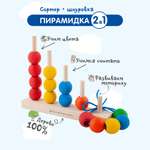Игрушка Краснокамская игрушка пирамидка Радуга