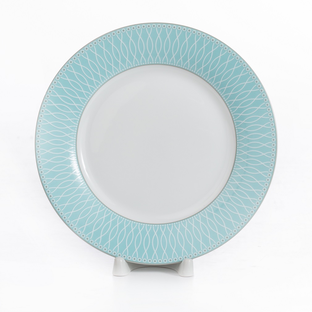 Сервиз столовый 6 персон Zarin Porcelain Industries Shahrzad Zhanti Turquoise 35 предметов - фото 6