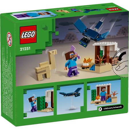 Конструктор LEGO Minecraft Экспедиция Стива по пустыне блочный