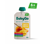 Пюре BabyGo с творогом манго абрикосом и персиком с 6 мес 90 г
