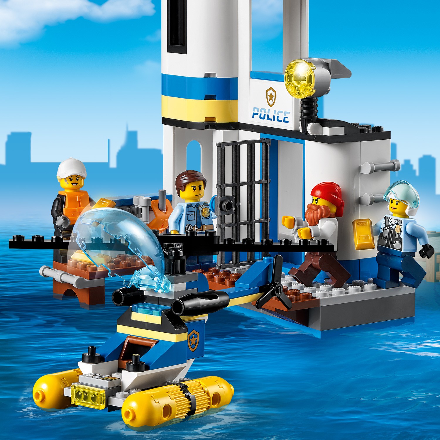 Конструктор LEGO City SeasidePolice and FireMission - фото 7