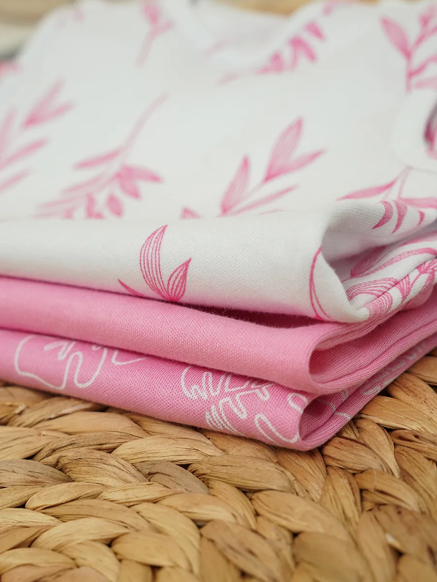 Песочник 3 шт Супер Пупс нбр/3прпе/Джордан/SK22розовыйлисточкиветочки - фото 24