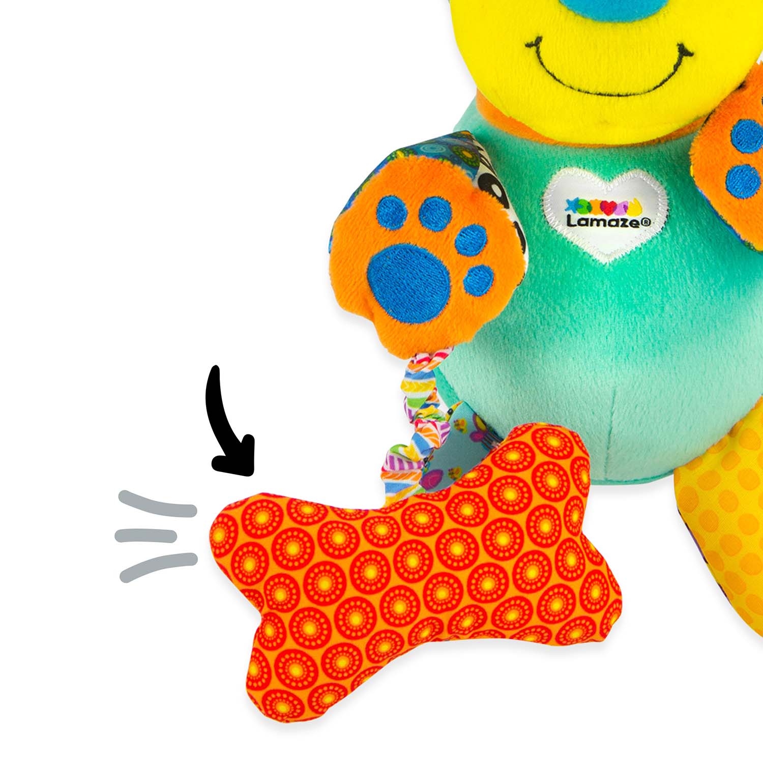 Игрушка Lamaze подвеска Щенок с подвесом - фото 5