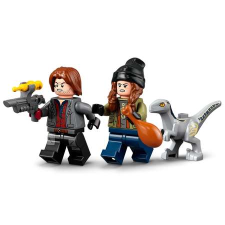 Конструктор LEGO Jurassic World Блу и поимка Велоцираптора блочный