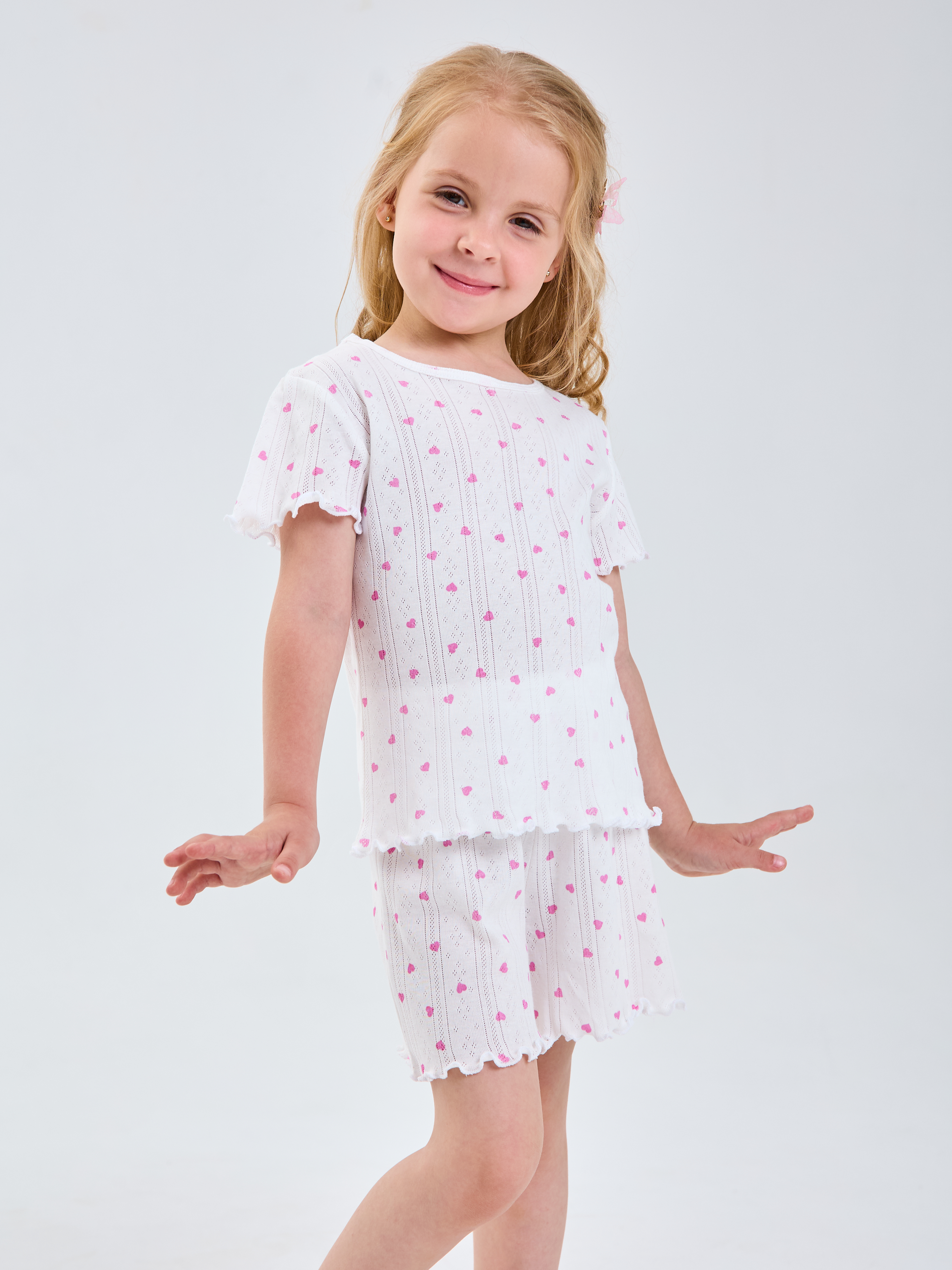 Футболка и шорты Mil Art kids 1902201549SUIT-SHORTS-TONKII-SERDECHKI - фото 2