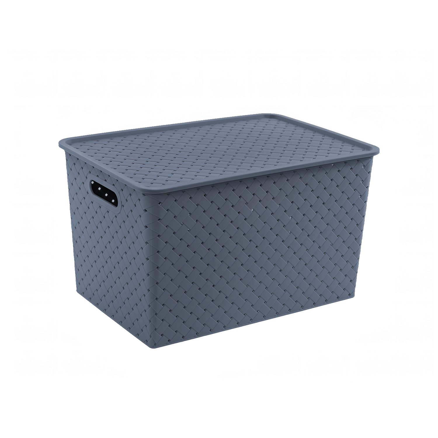 Корзинка Violet Береста с крышкой 14л 350*245*205мм в ассортименте - фото 1