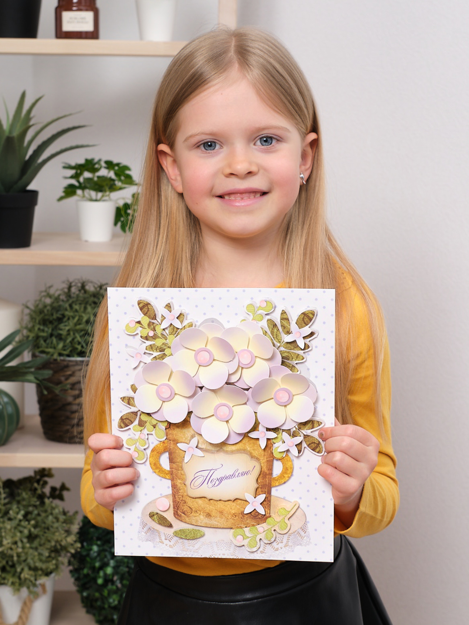 Набор для творчества Дрофа-Медиа Белые цветы аппликация - фото 5