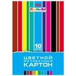 Цветной картон Hatber 10 лист.
