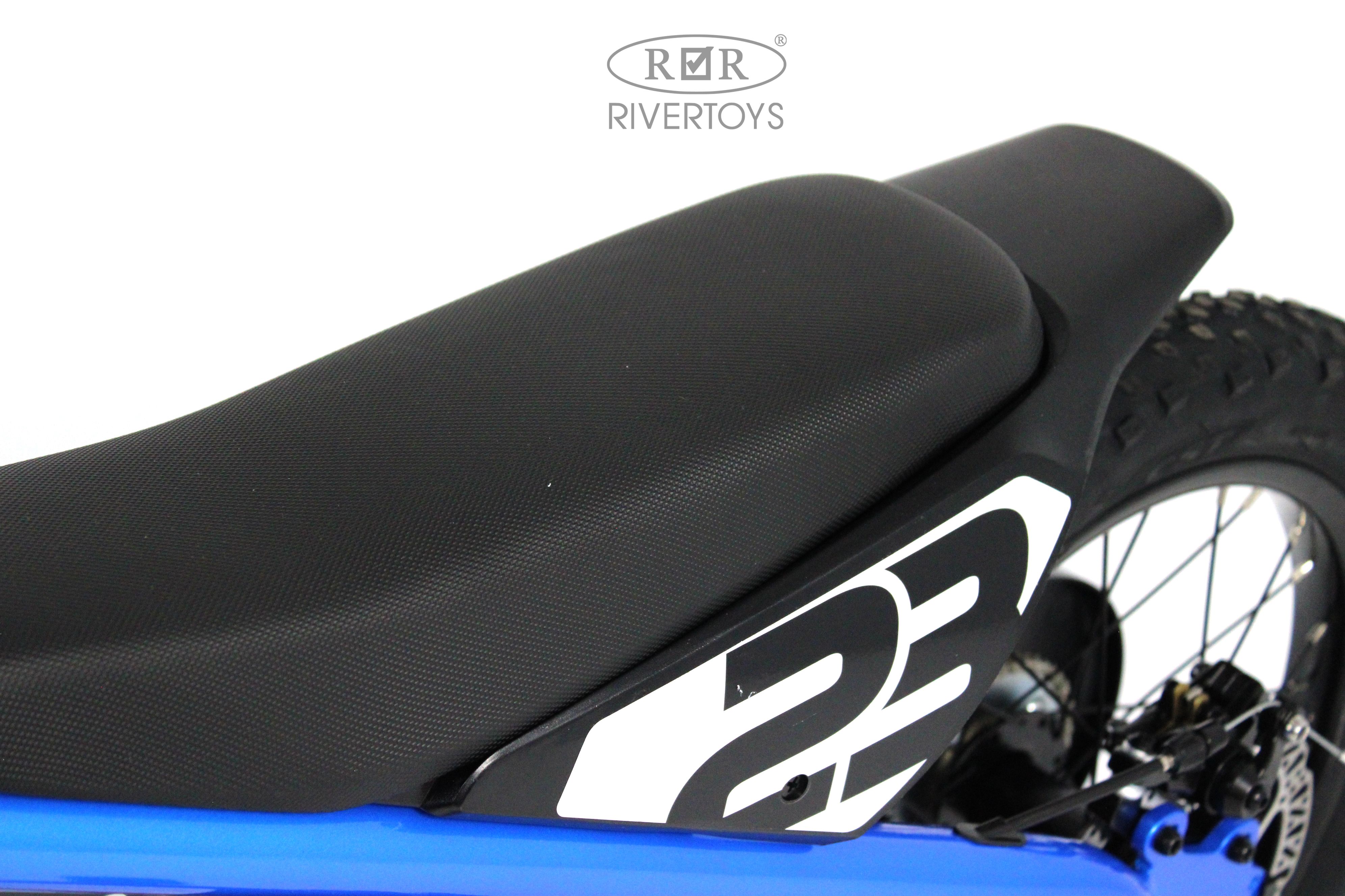 Электромотоцикл RIVERTOYS A001AA-MOTO-BLUE - фото 14