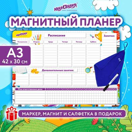 Магнитно-маркерная доска Юнландия