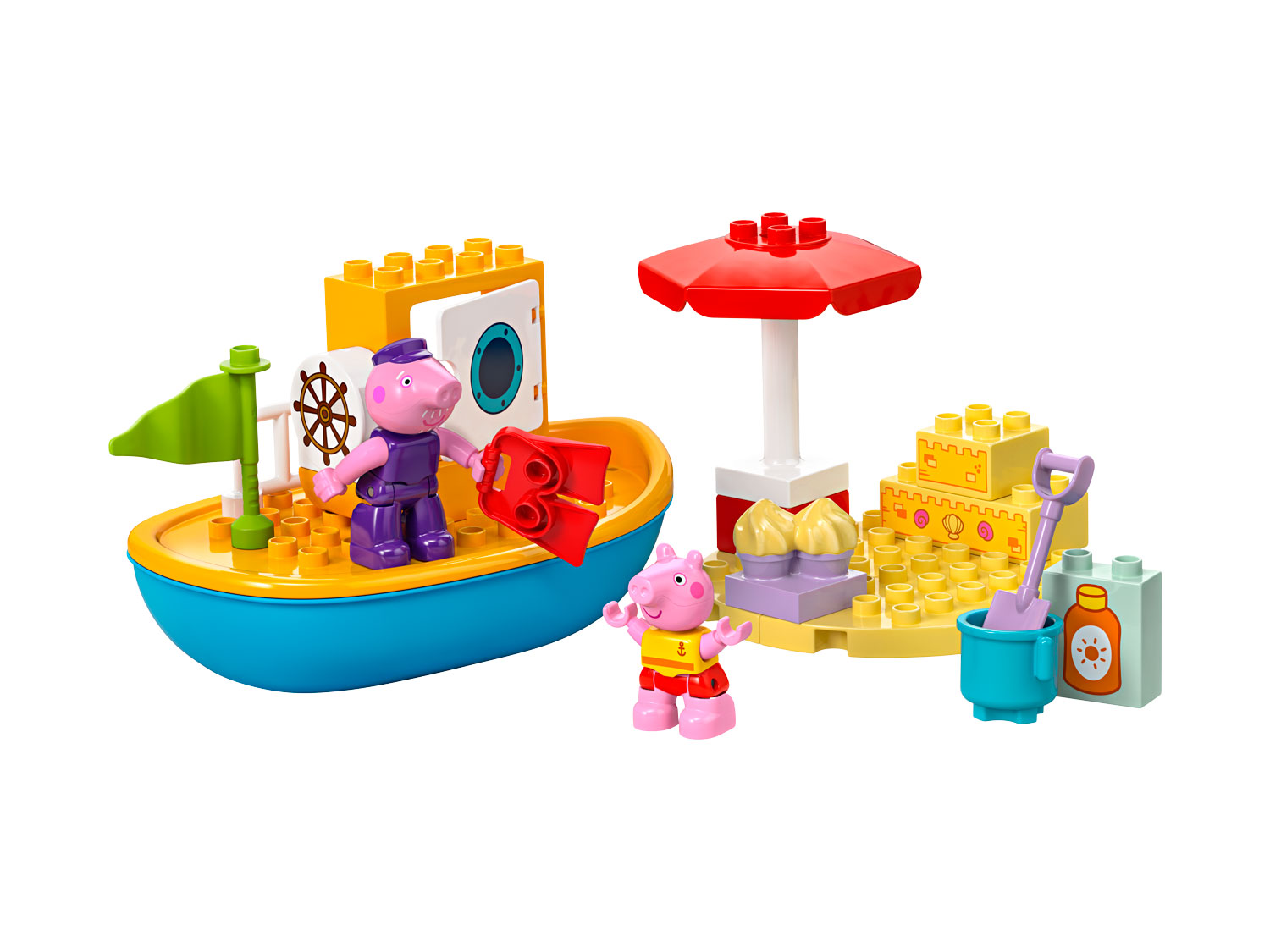 Конструктор LEGO DUPLO Свинка Пеппа на лодке 23 дет. - фото 2
