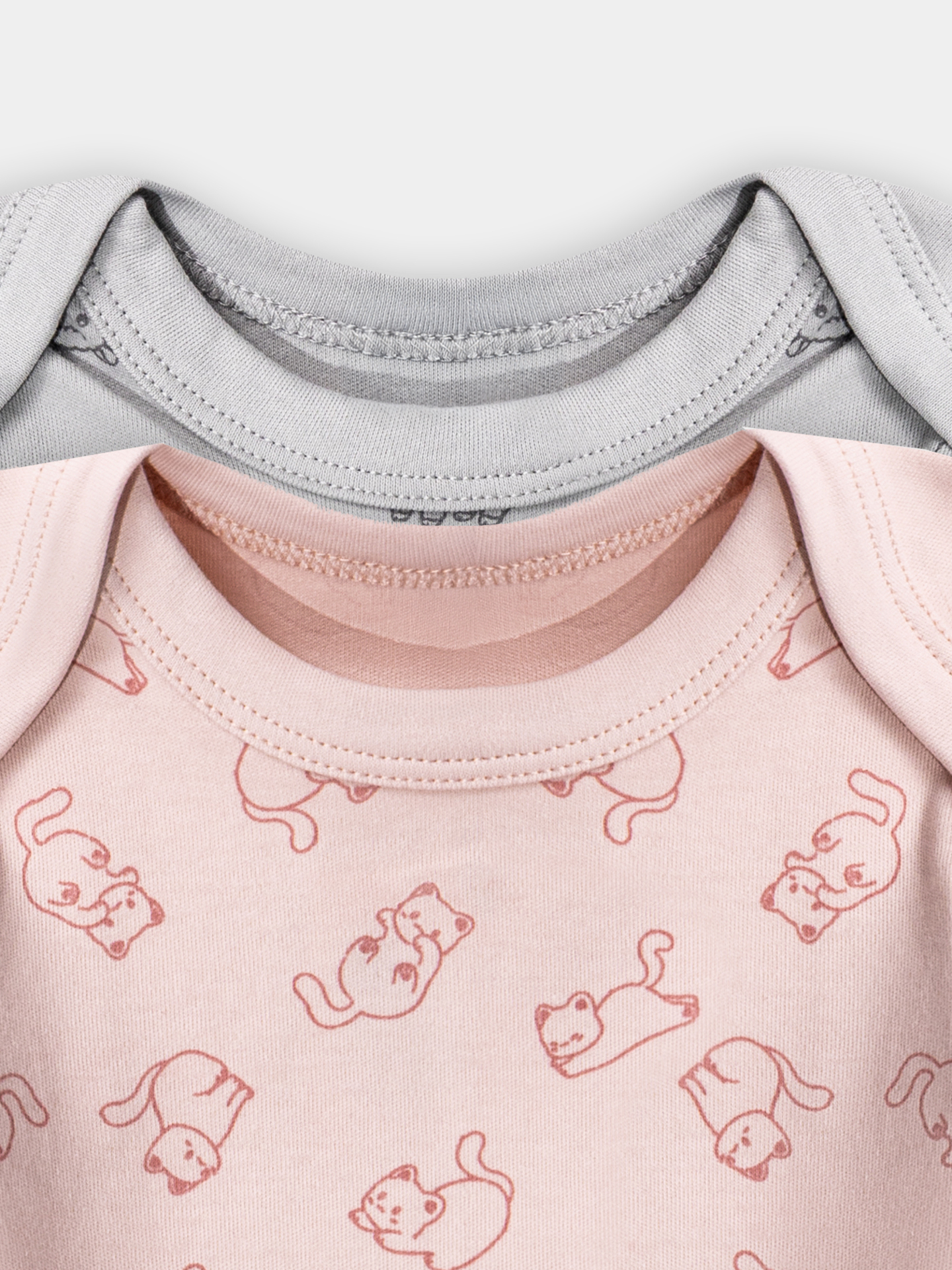 Боди 2 шт Mark Formelle (Марк Формэль) 13016-2/котики на розовом +альпаки на сером - фото 6