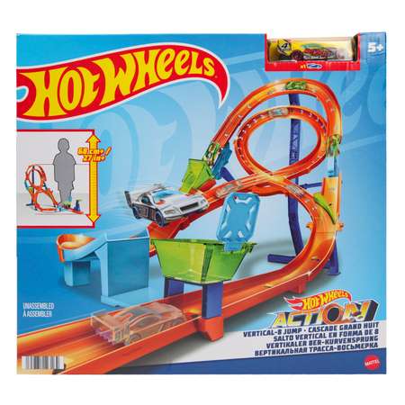 Трек Hot Wheels Вертикальный прыжок многоуровневый
