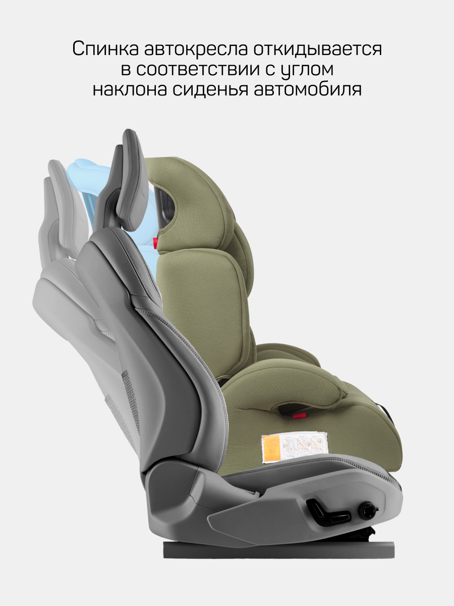 Автокресло Costa YB702A 1/2/3 (9-36 кг) хаки - фото 5