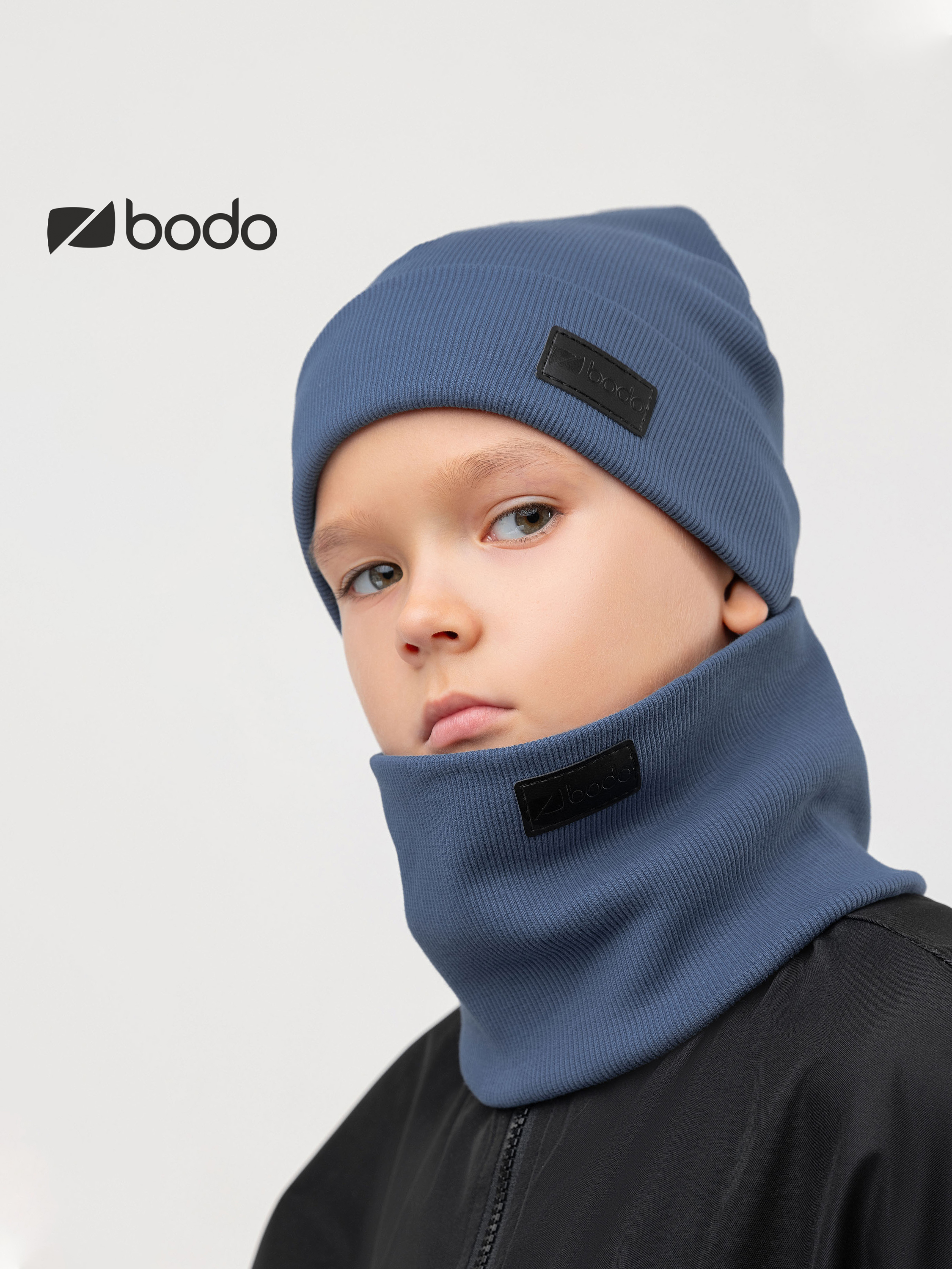 Шапка и снуд Bodo 13-201MU_индиго - фото 2
