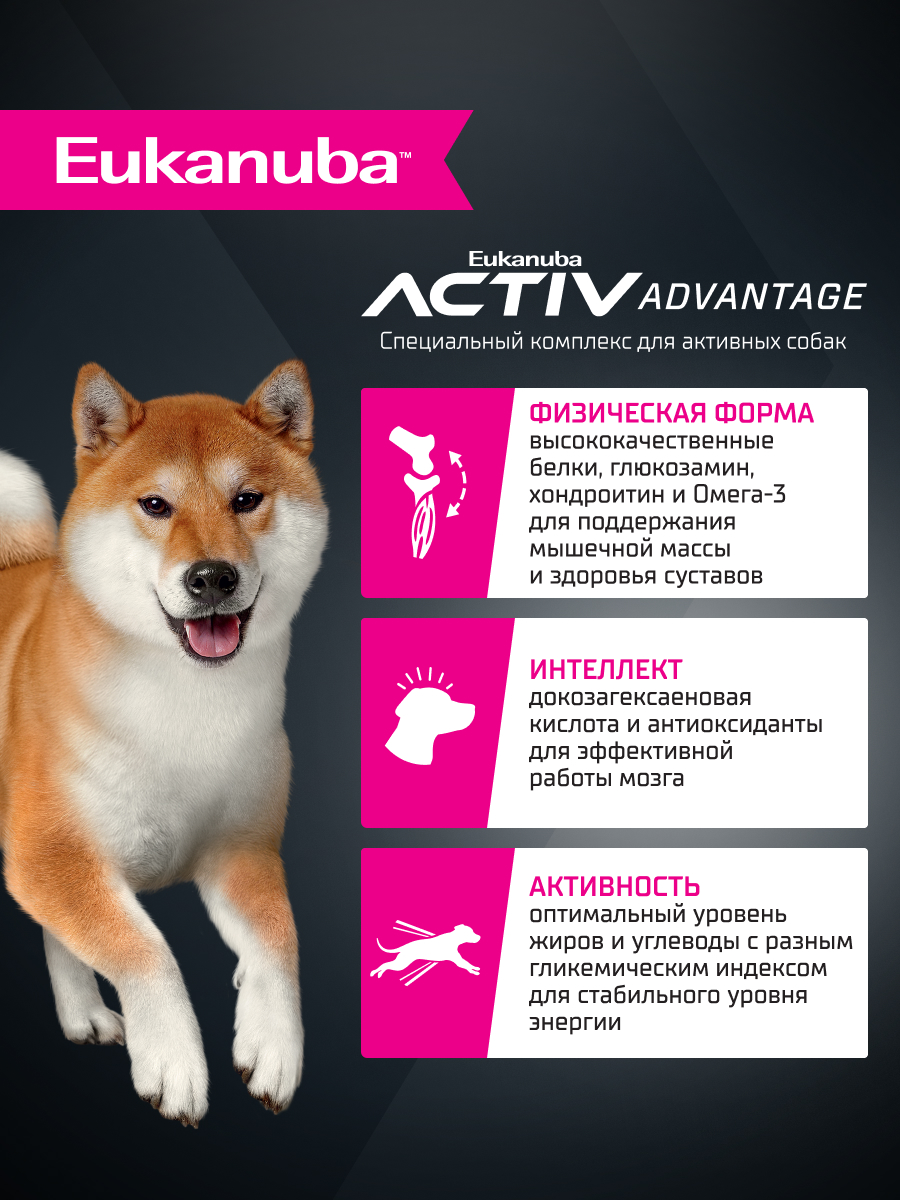 Корм для собак Eukanuba с ягненком сухой 0.8кг - фото 2
