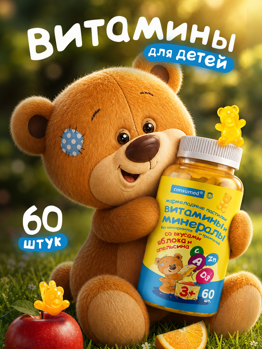60 шт Consumed Витамины для детей - фото 1