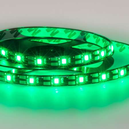 Светодиодная лента LAMPER зеленая USB с клеевым основанием для подсветки телевизора и компьютера 1 метр