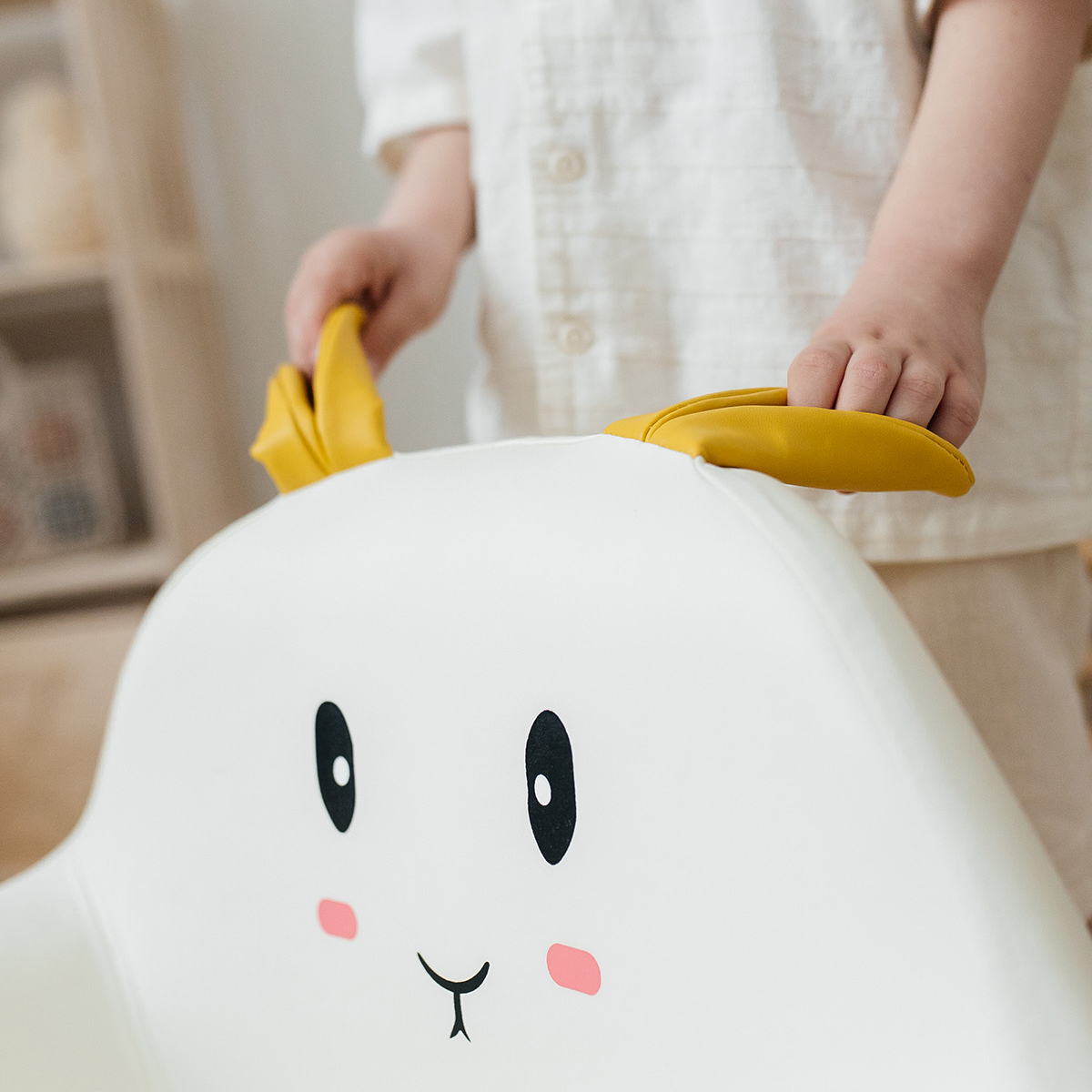 Кресло детское UNIX Kids Hare L white - фото 8
